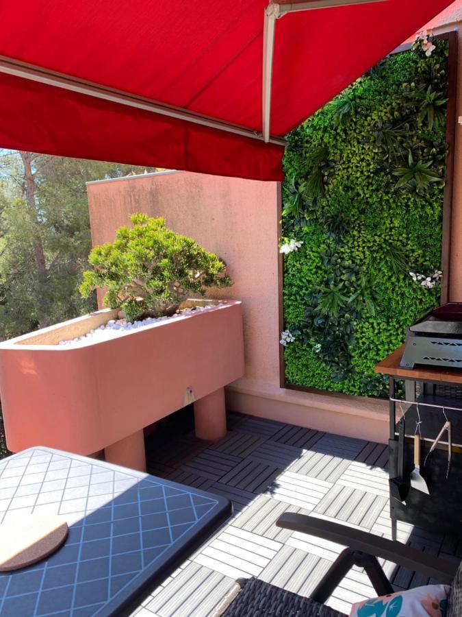 Jade - Appartement Climatise Vue Et Acces Mer Prive Ла Сен-сюр-Мер Екстериор снимка