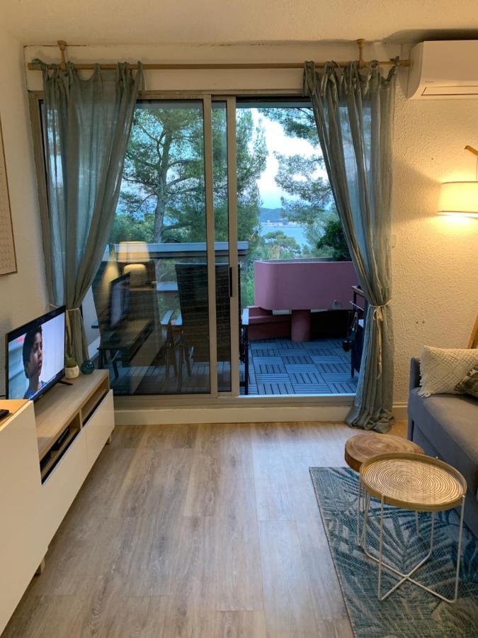 Jade - Appartement Climatise Vue Et Acces Mer Prive Ла Сен-сюр-Мер Екстериор снимка